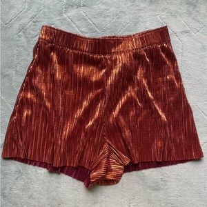H&M Rose Gold/Copper Shorts